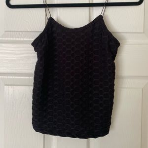 black workout tank top